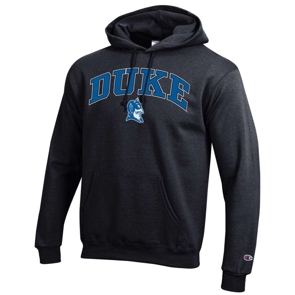  Duke Blue Devils Champion Arched Logo Fleece Pullover Hoodie - Black